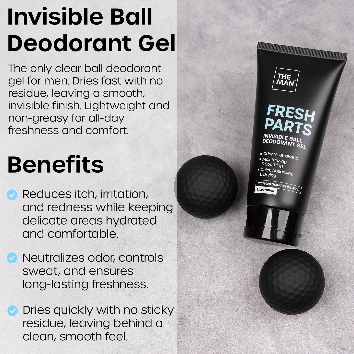 Fresh Parts - Invisible Ball Deodorant Gel