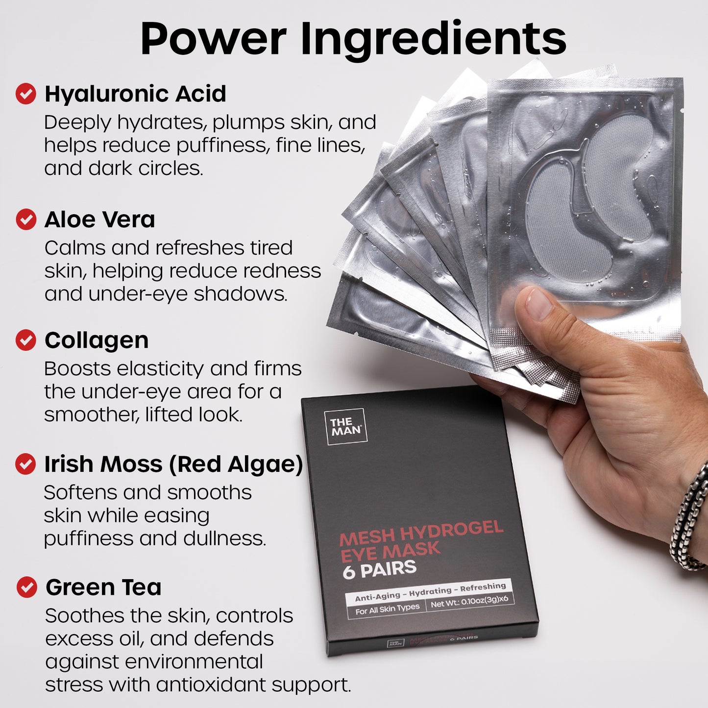 Mesh Hydrogel Under Eye Patches